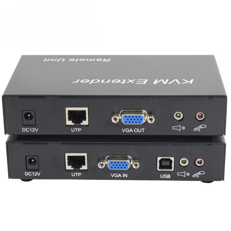 麥森特(MAXCENT)SKV-5150 KVM延長(zhǎng)器USB鍵鼠VGA網(wǎng)線傳輸150米無壓縮 VGA KVM延長(zhǎng)器 SKV-5150